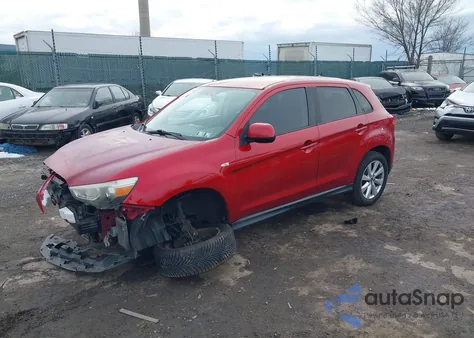 2014 Mitsubishi Outlander Sport Es из США, поврежденный, VIN 4A4AP3AU2EE003147